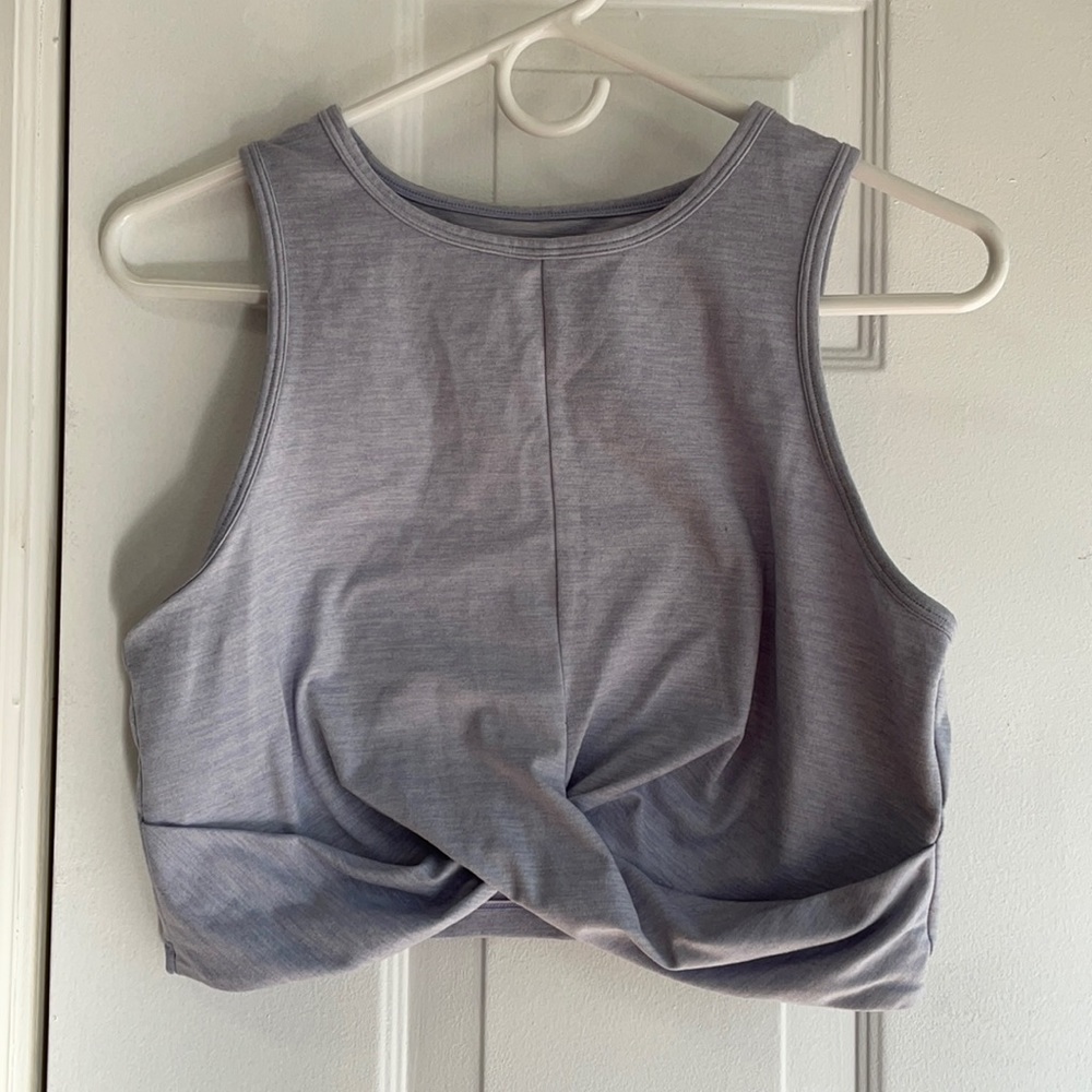 Cropped workout tank